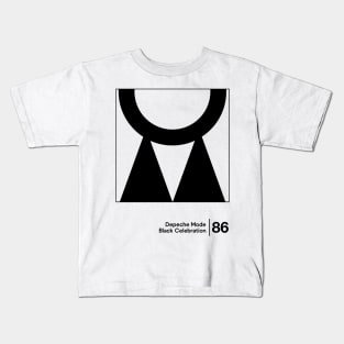 Black Celebration / Minimal Style Graphic Artwork Kids T-Shirt